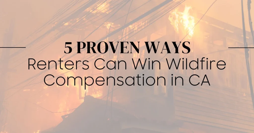 Wildfire compensation in CA