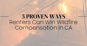 Wildfire compensation in CA